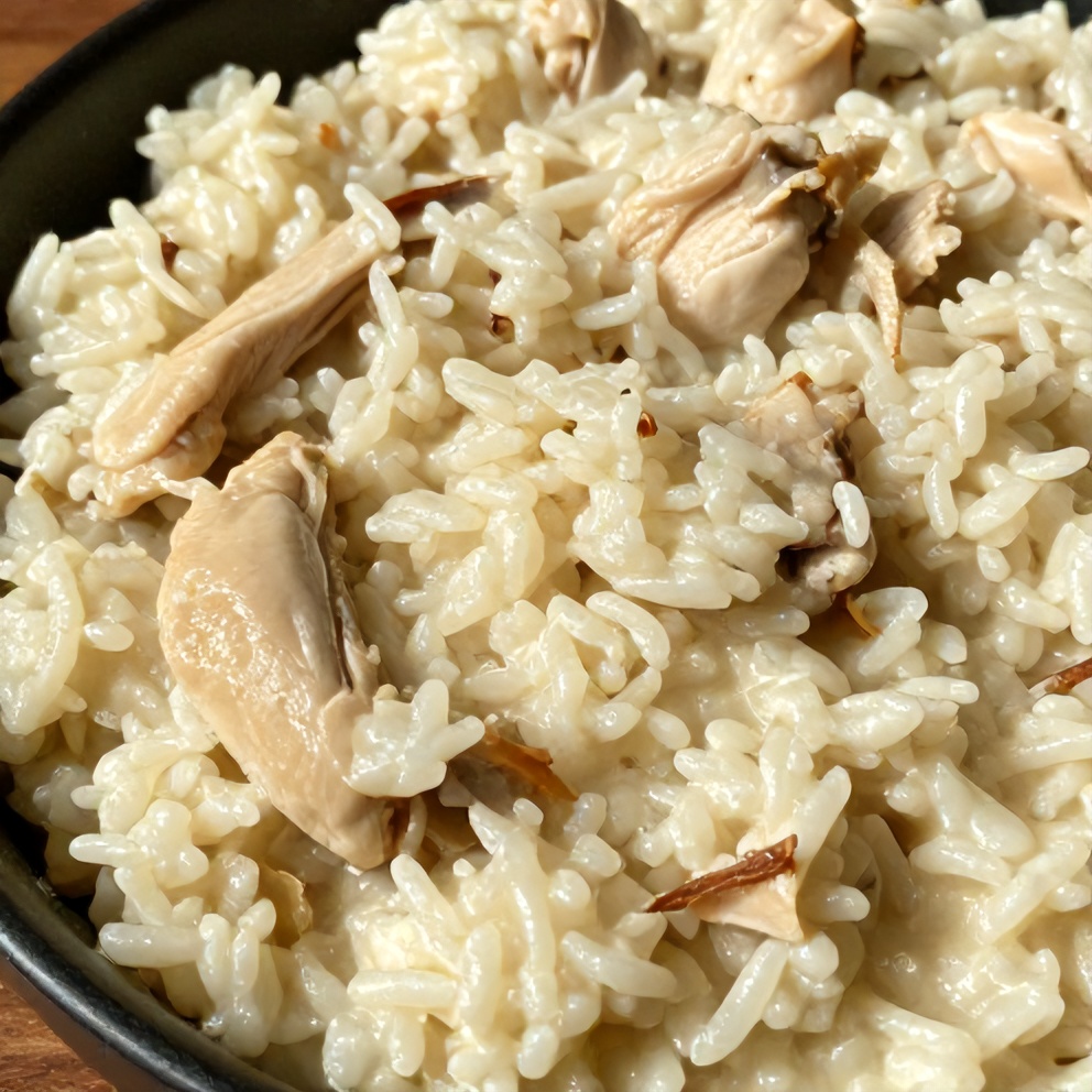 Creamy Coconut Chicken Brothy Rice