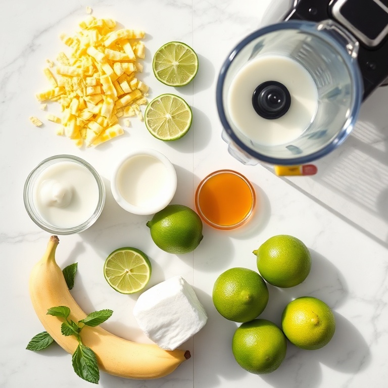 Coconut Key Lime Pie Smoothie ingredients