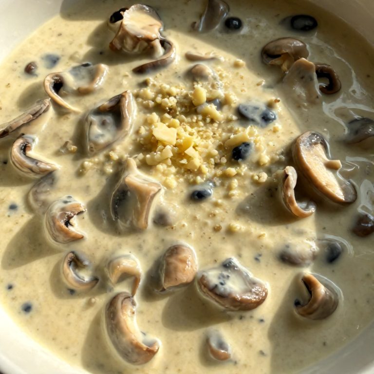 creamy gorgonzola truffle mushroom sauce