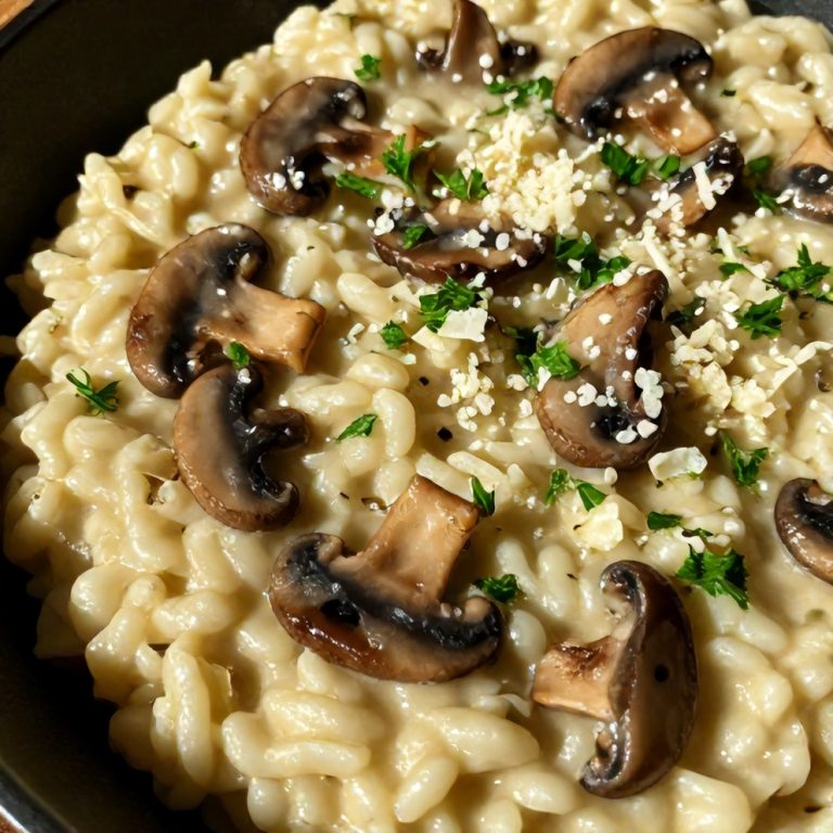 creamy mushroom risotto