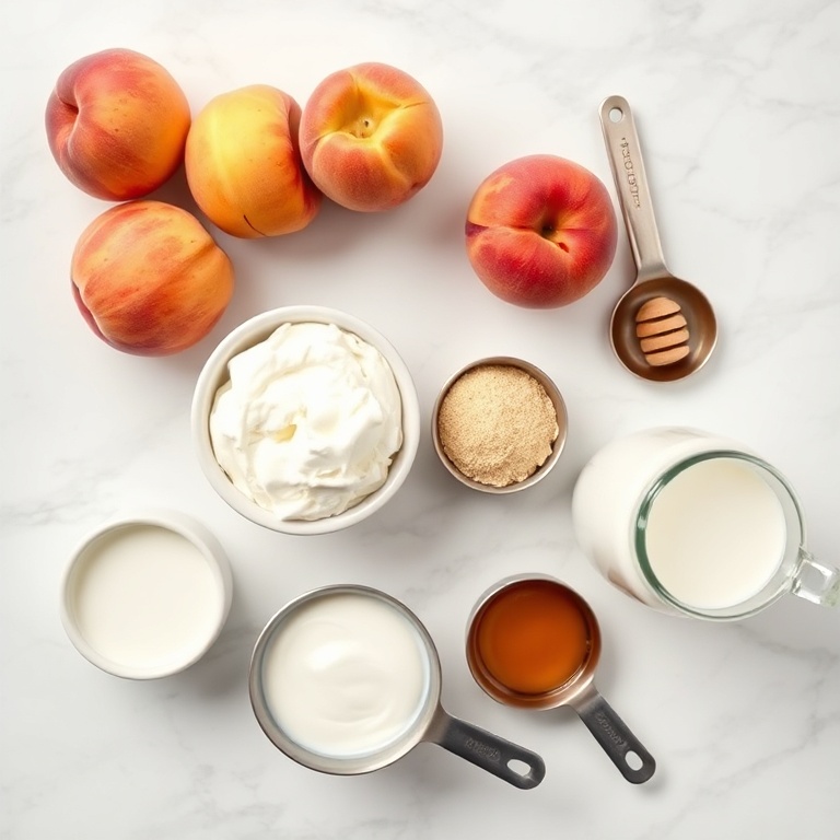 Peach protein shake ingredients