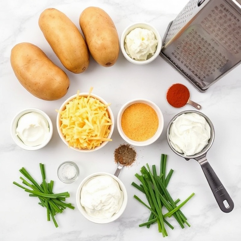Raw Ingredients for Crispy Baked Potato Skins