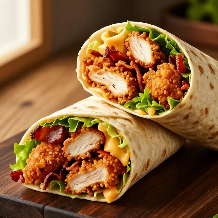 crispy chicken bacon ranch wrap