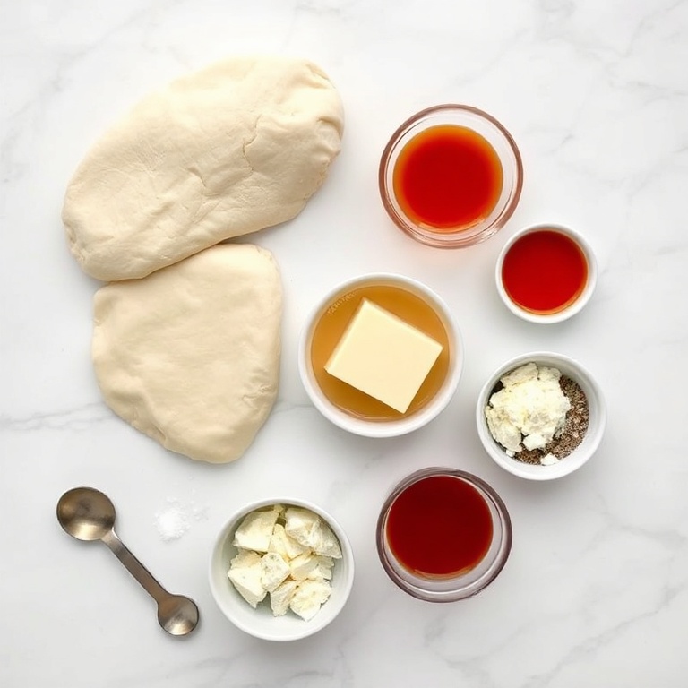 Ingredients for Crispy Feta Phyllo Rolls with Sweet Chili Honey Sauce