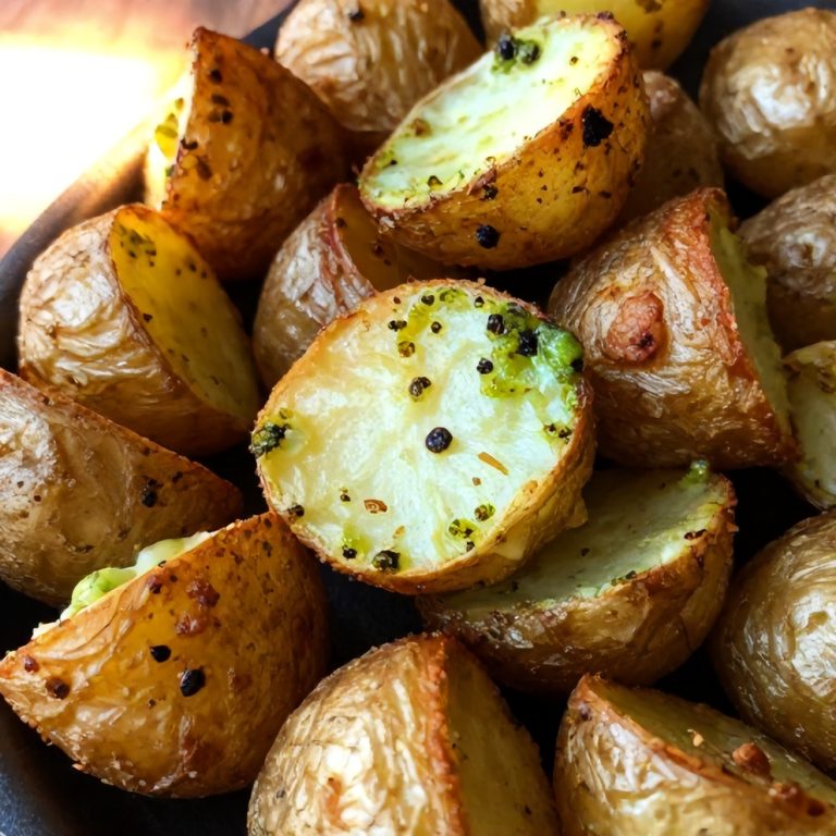 Crispy Parmesan Pesto Roasted Potatoes