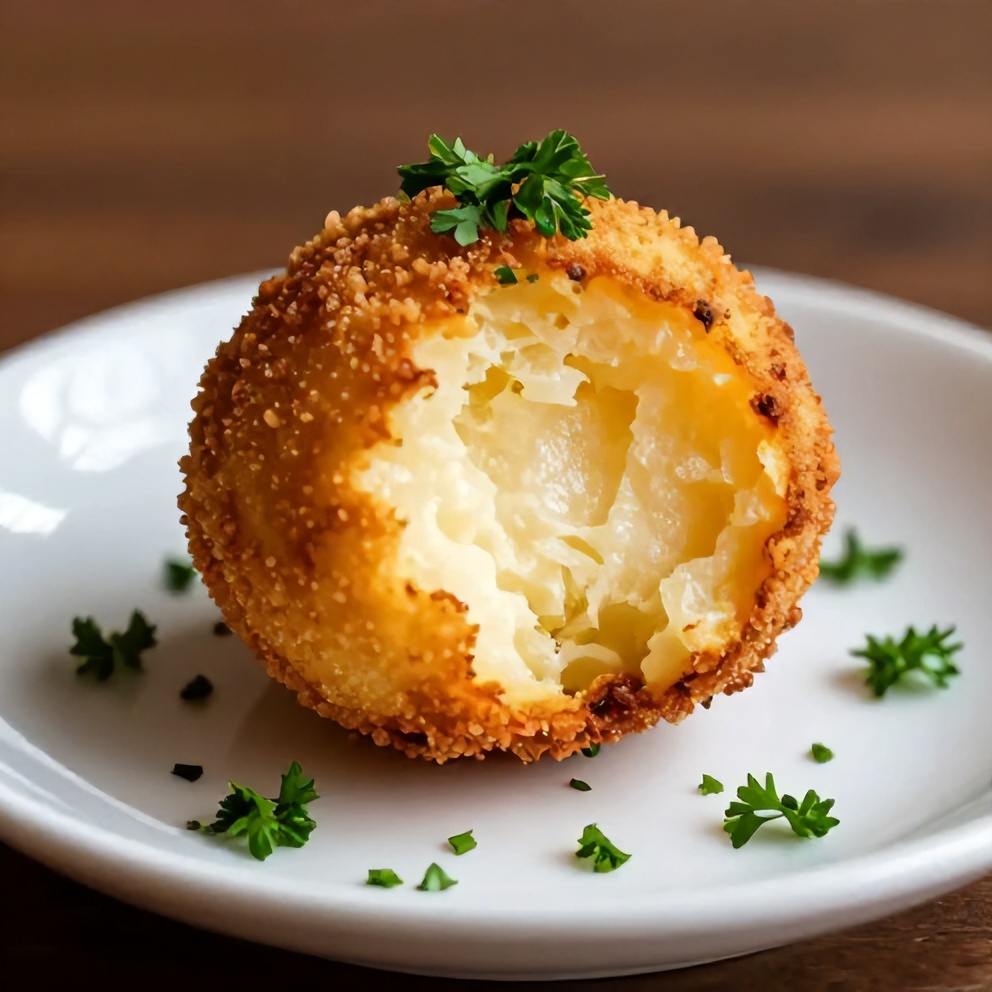 Hushpuppies served with BBQ sauce