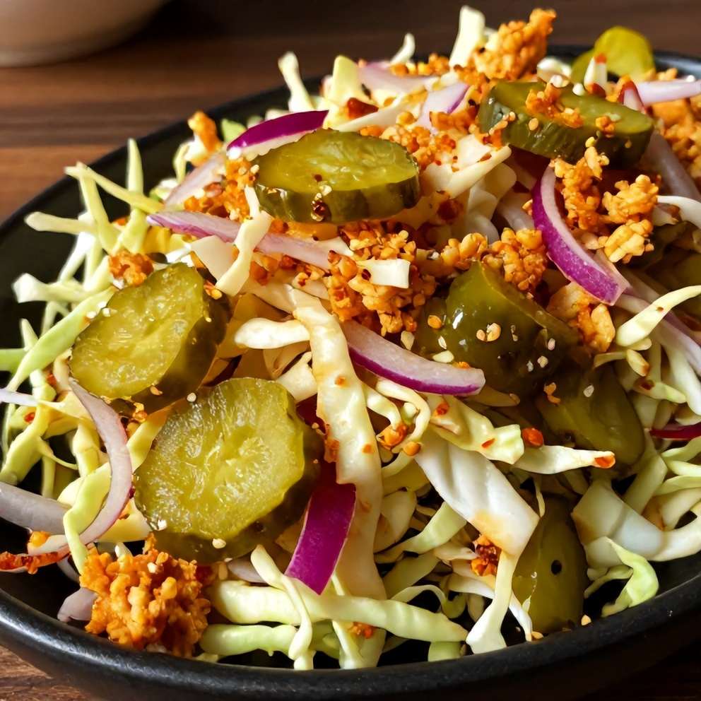 Sweet and Spicy Pickle Slaw