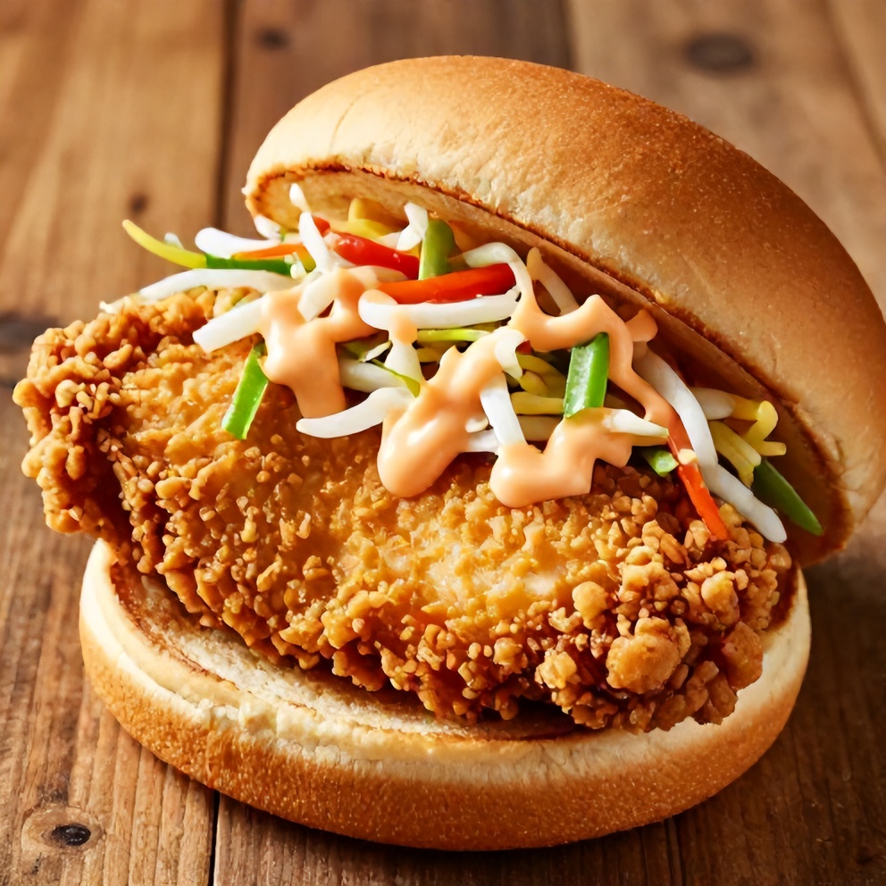 Thai fried chicken sandwich