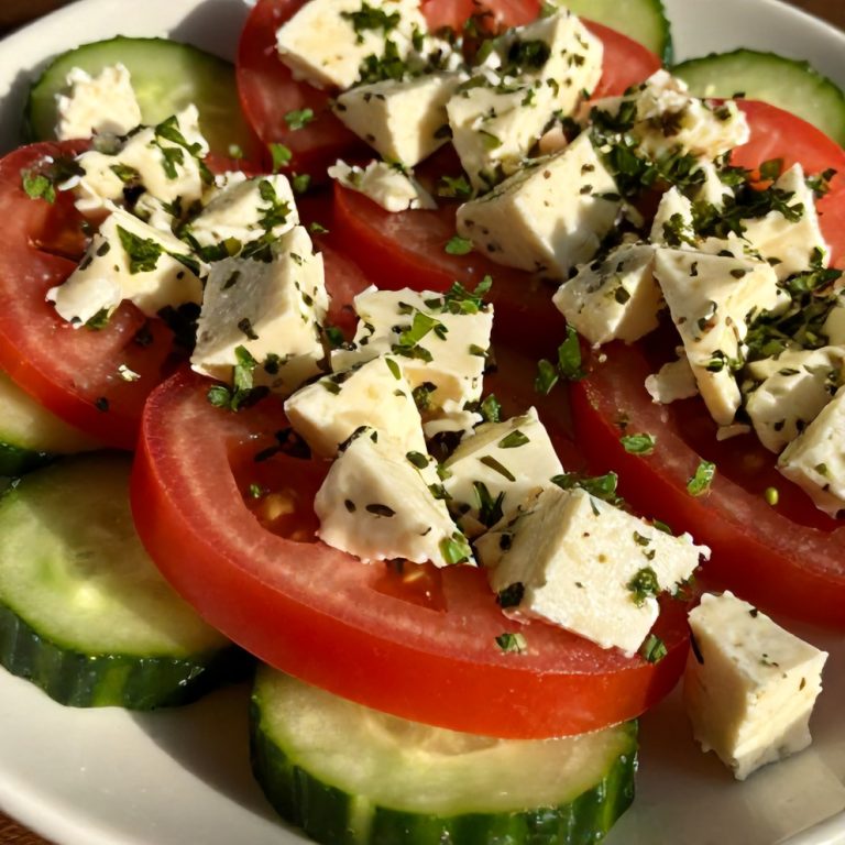 cucumber tomato feta salad