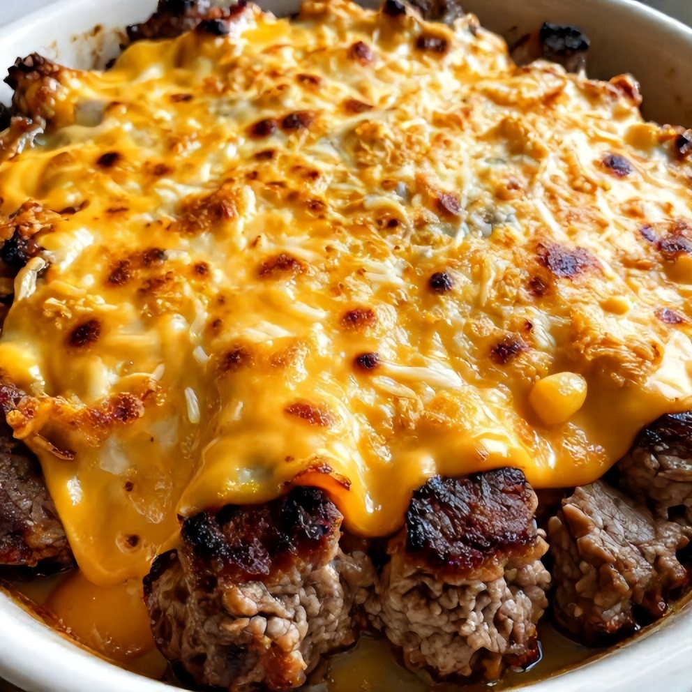 Amish hamburger steak bake