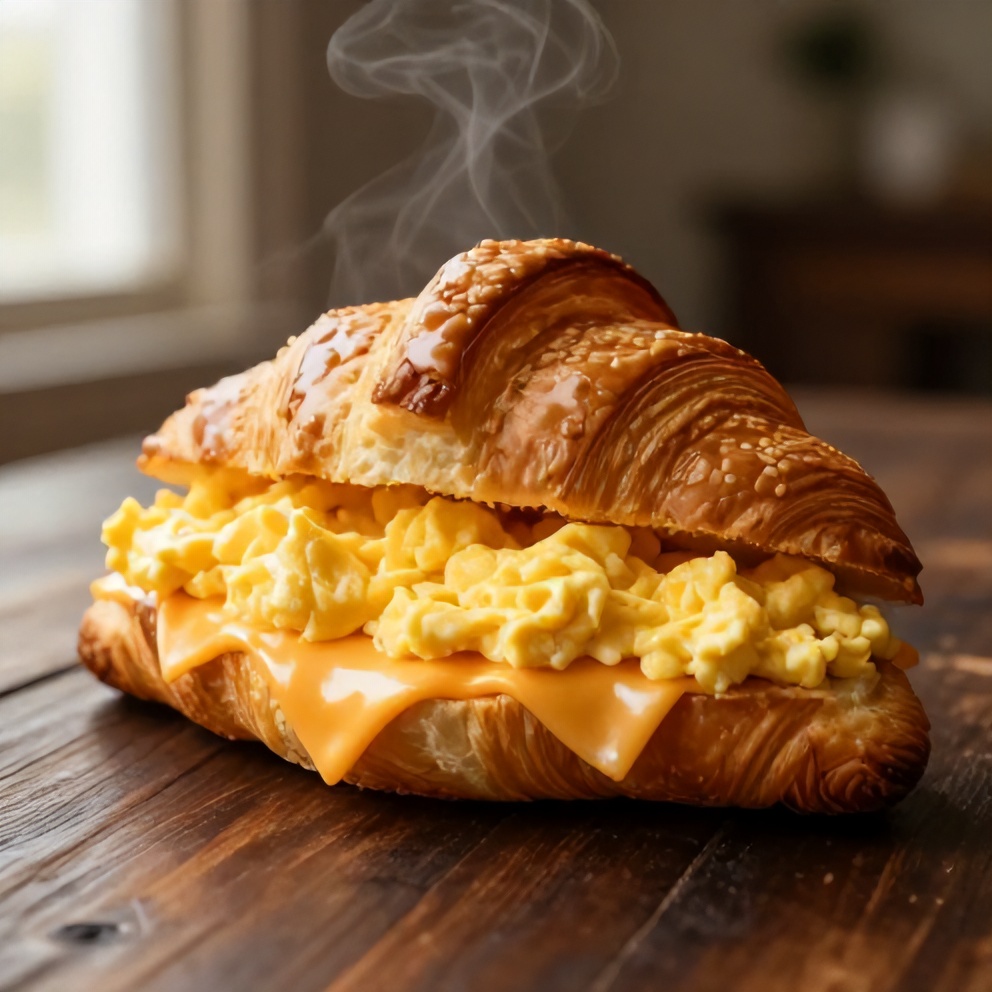 Easy Breakfast Croissant Sandwiches