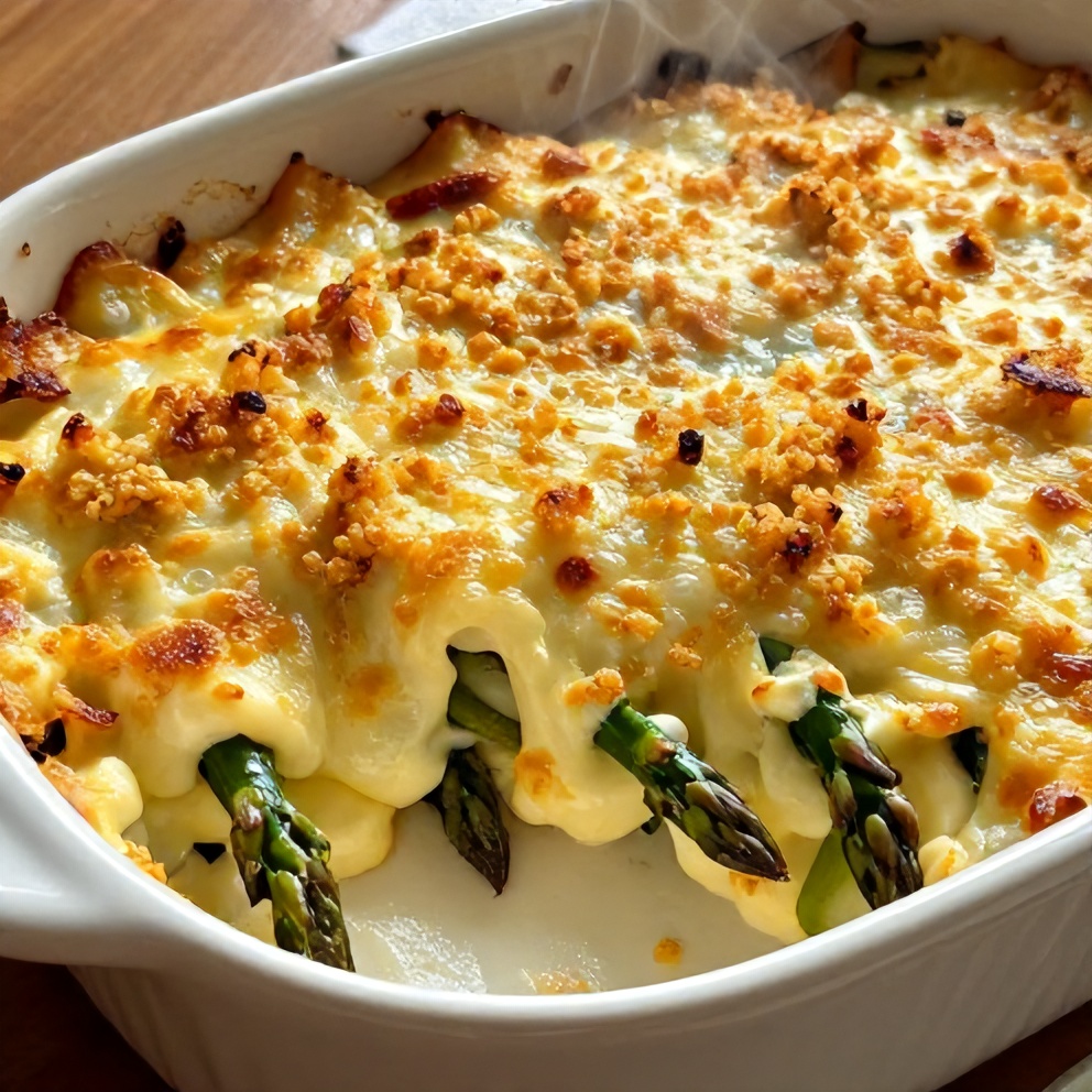 easy cheesy asparagus casserole
