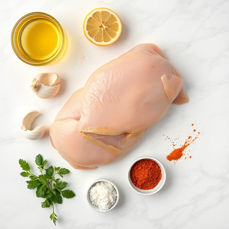 Raw Ingredients for Chicken Shawarma