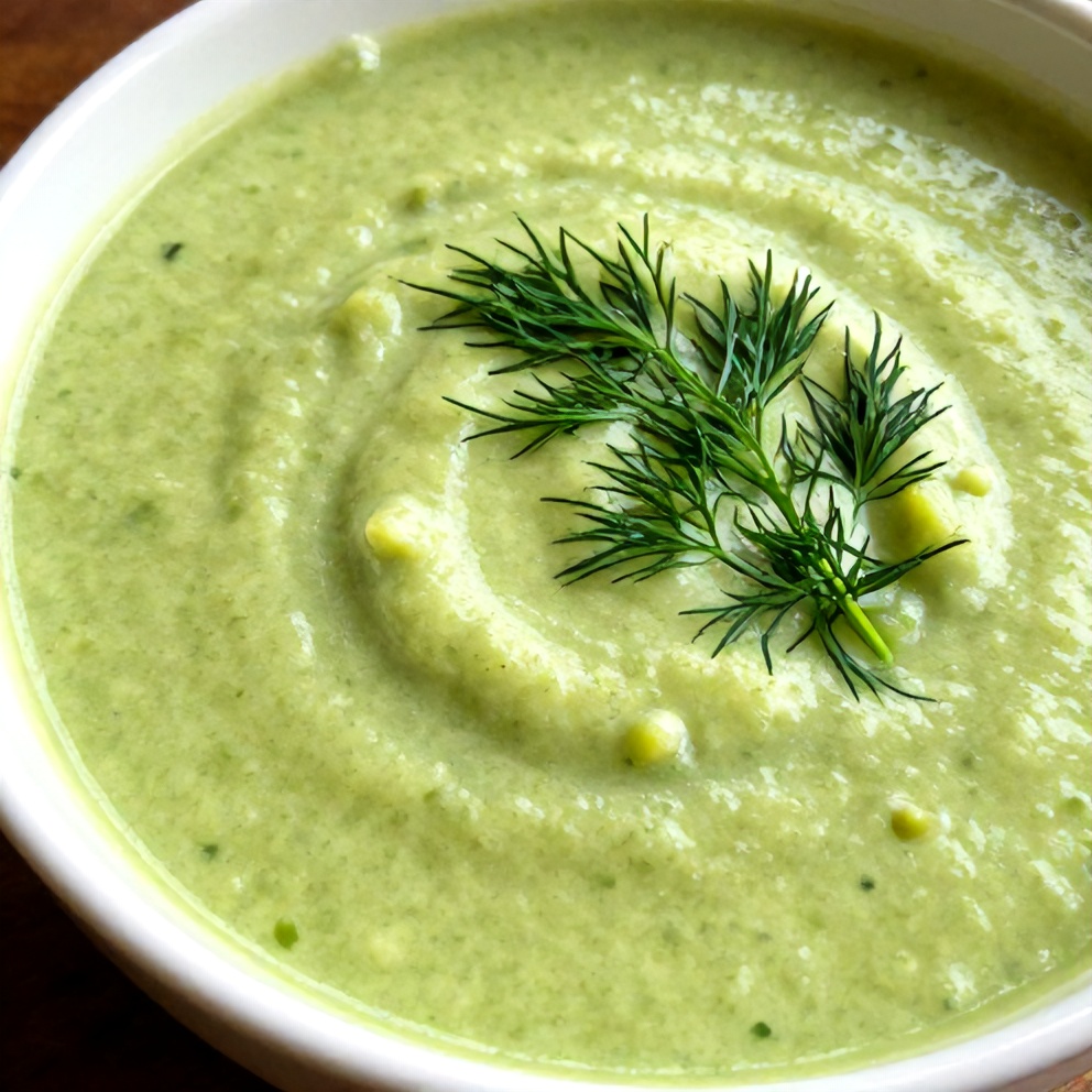 Easy Chilled Cucumber Avocado Soup