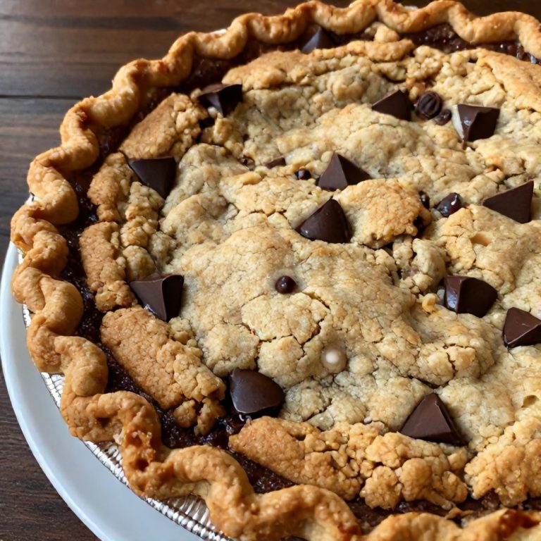 Easy Chocolate Chip Cookie Pie