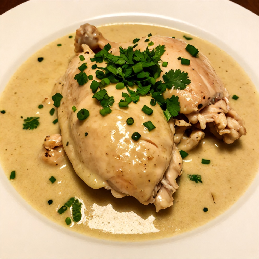 Easy Coconut Chicken Ready to Serve