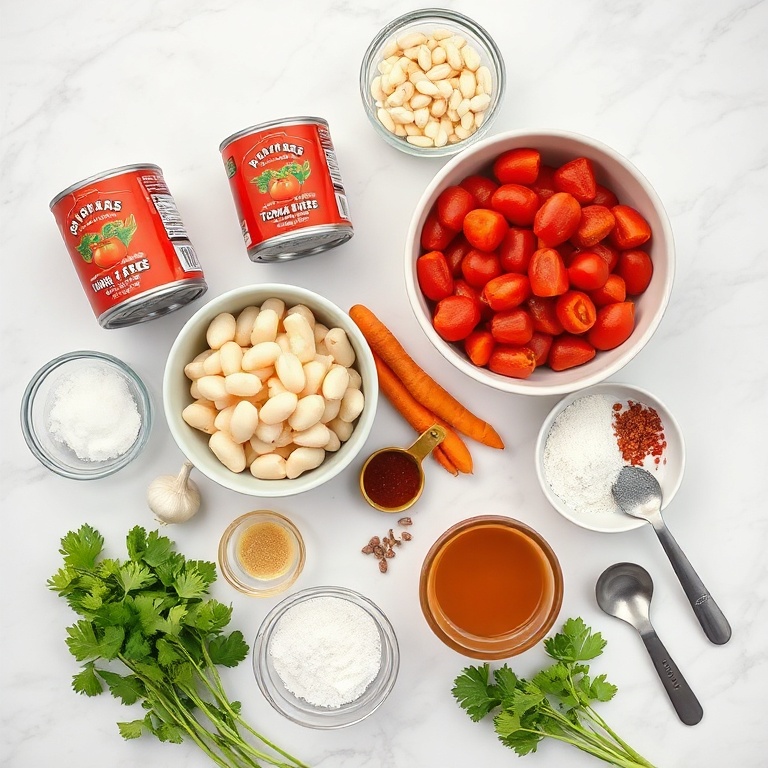 Tomato and White Bean Soup Ingredients