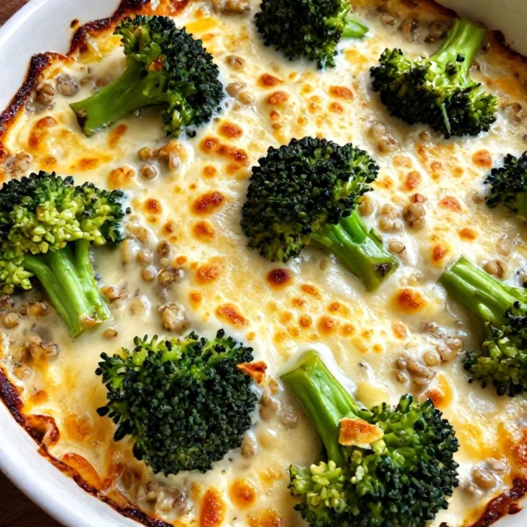 Easy Creamy Broccoli Quinoa Bake