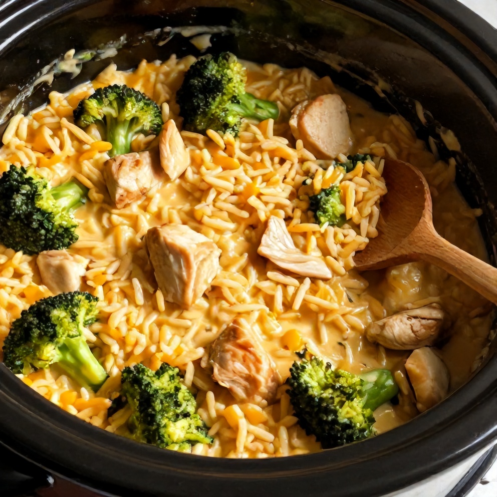 easy crockpot chicken and rice