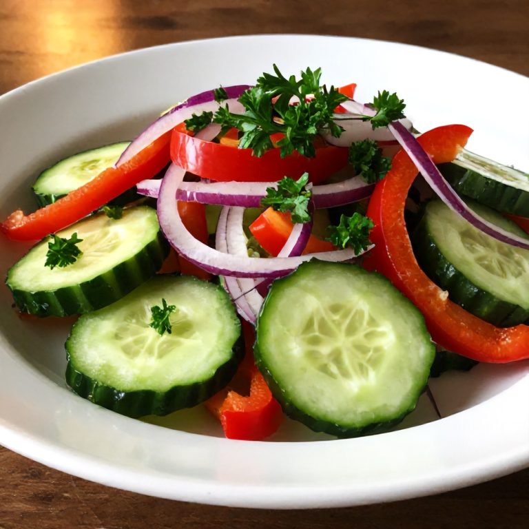 Easy Cucumber Sweet Pepper Salad