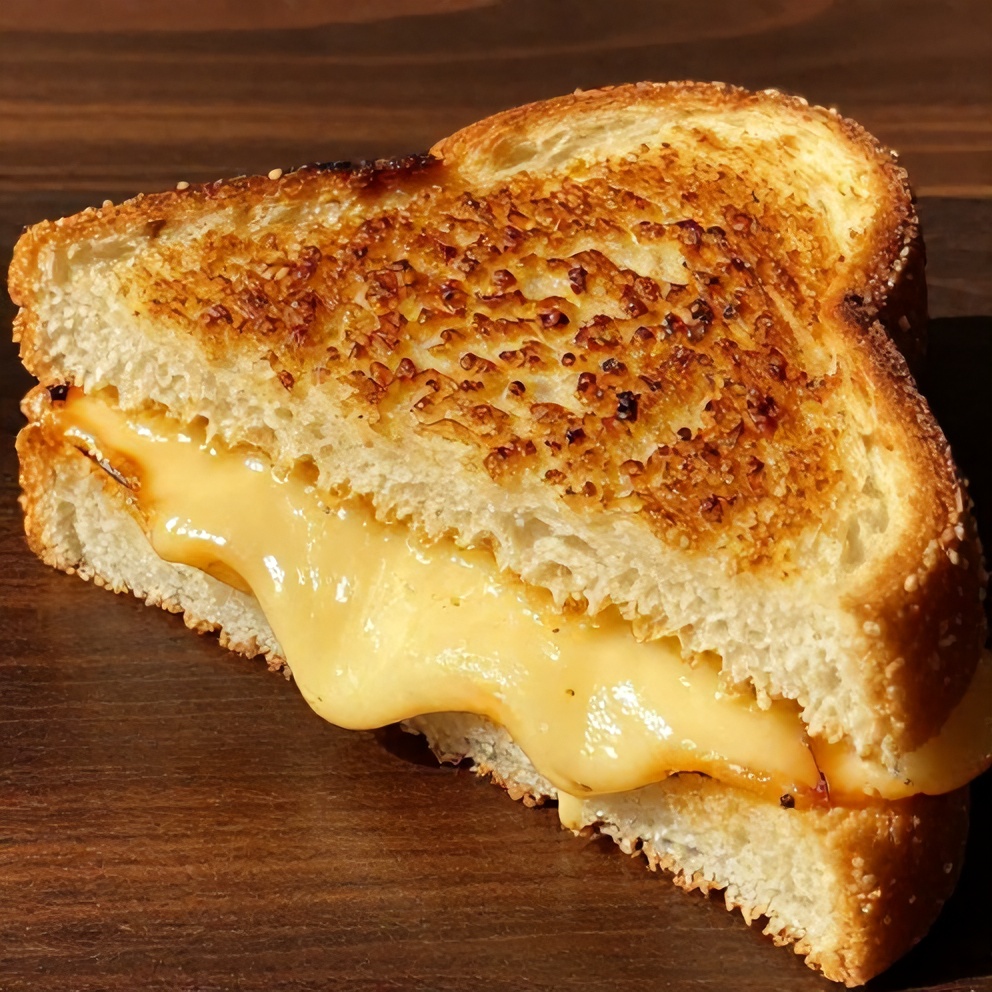 easy garlic bread grilled cheese