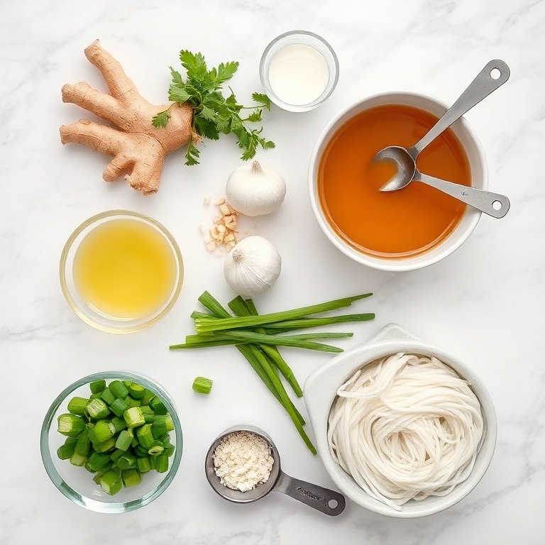 Ginger Garlic Broth Ingredients