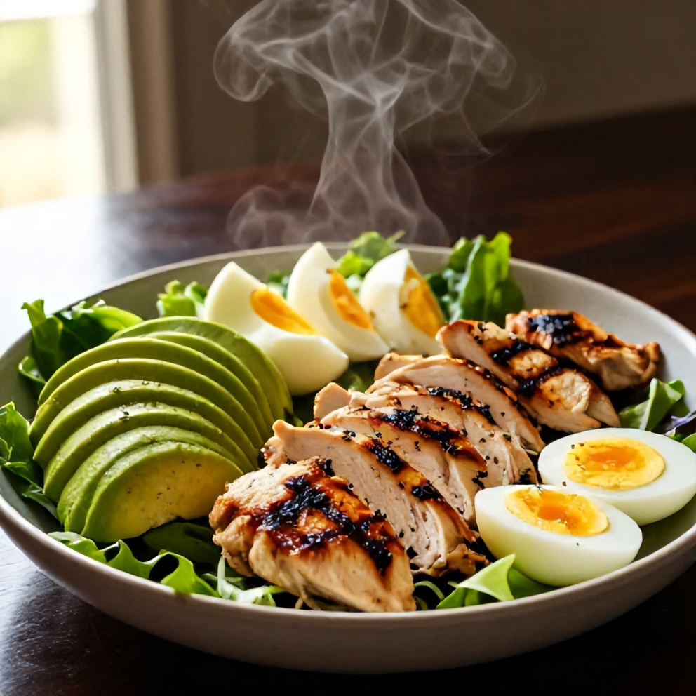 Easy High Protein Grilled Chicken Cobb Salad