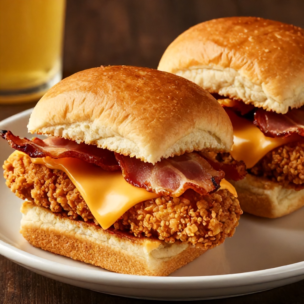 Easy Honey Mustard BLT Chicken Sliders