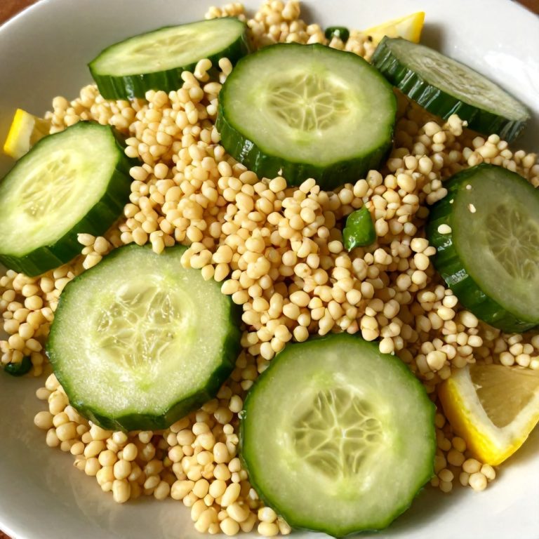 Easy Lemon Cucumber Couscous Salad