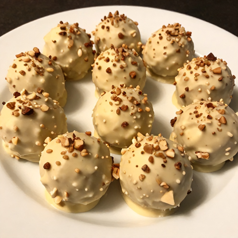 No Bake Orange Creamsicle Truffles on a serving platter