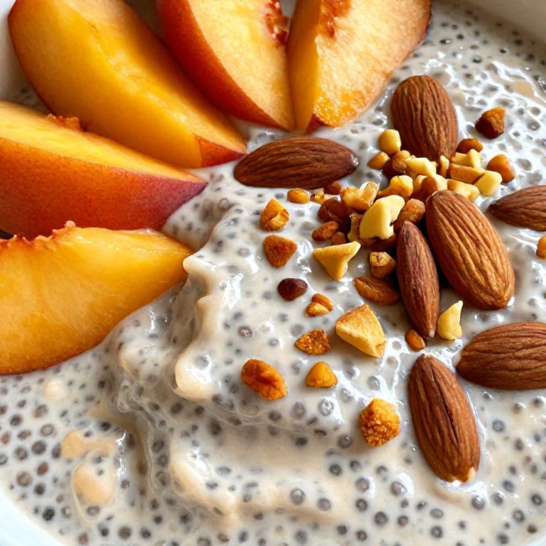 Easy Peach Chia Pudding