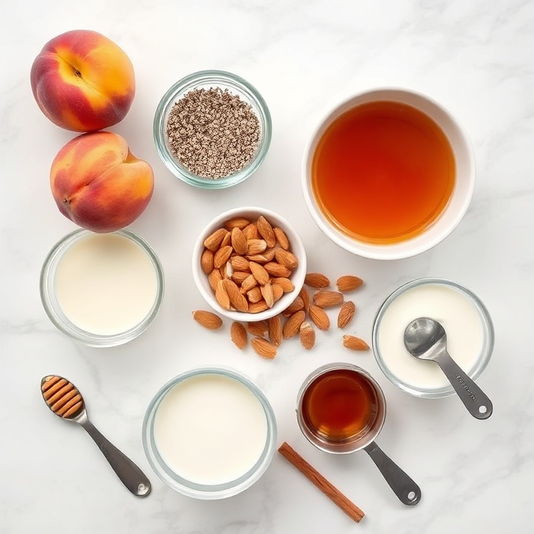 Peach Chia Pudding Ingredients