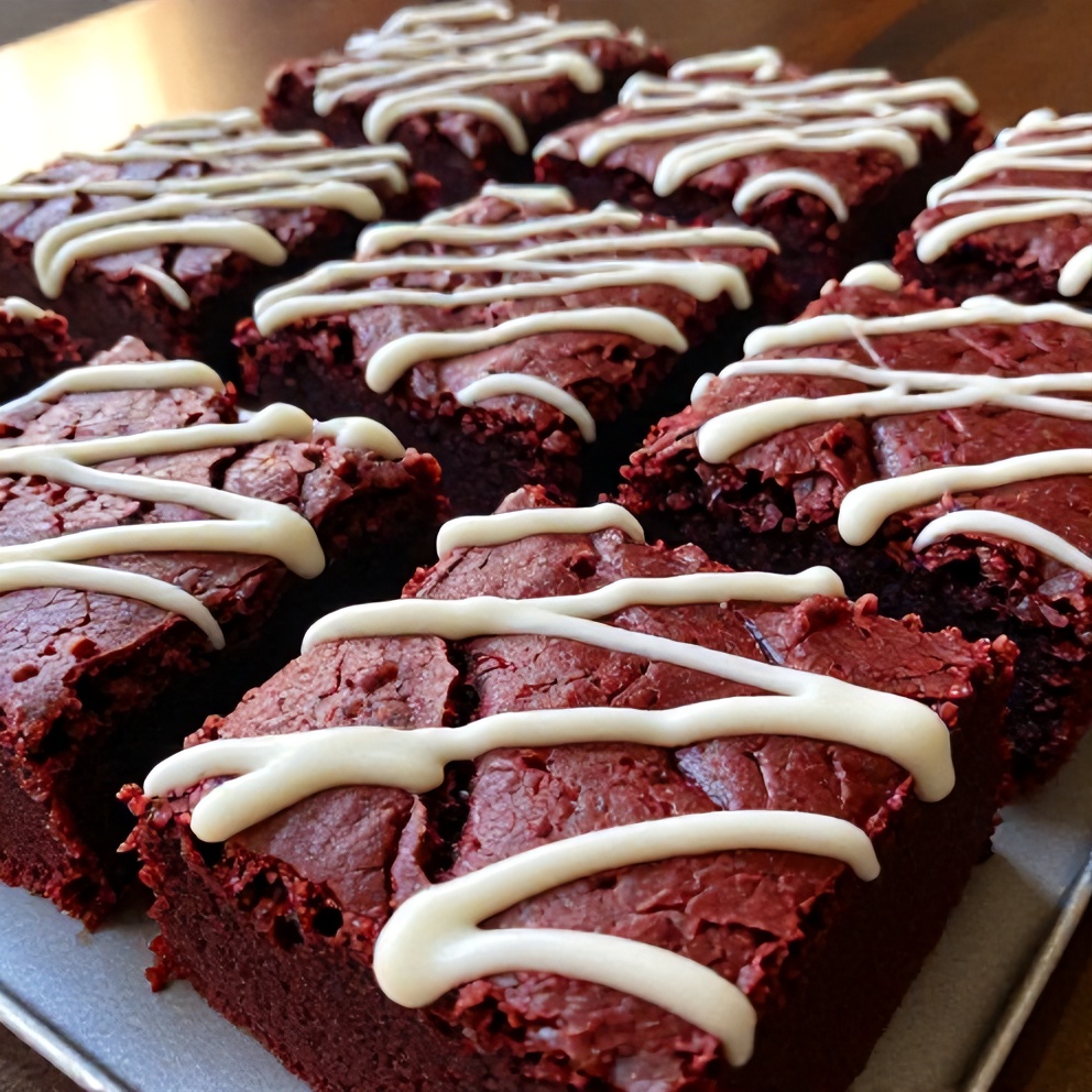 Easy Red Velvet Brownies
