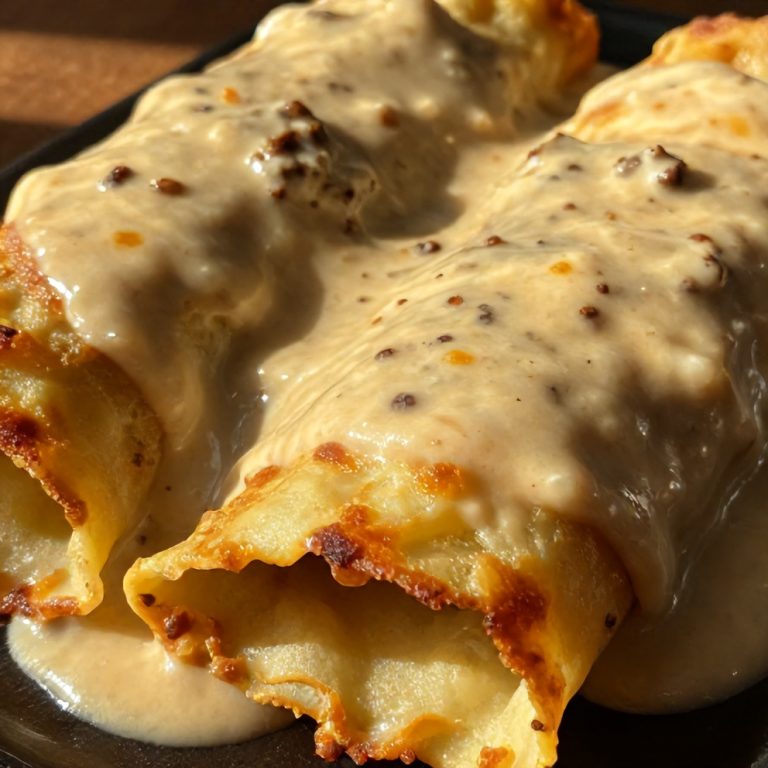 easy sausage gravy enchiladas