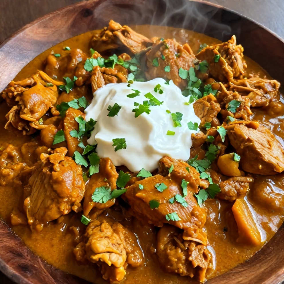 Slow Cooker Chicken Curry Final Dish