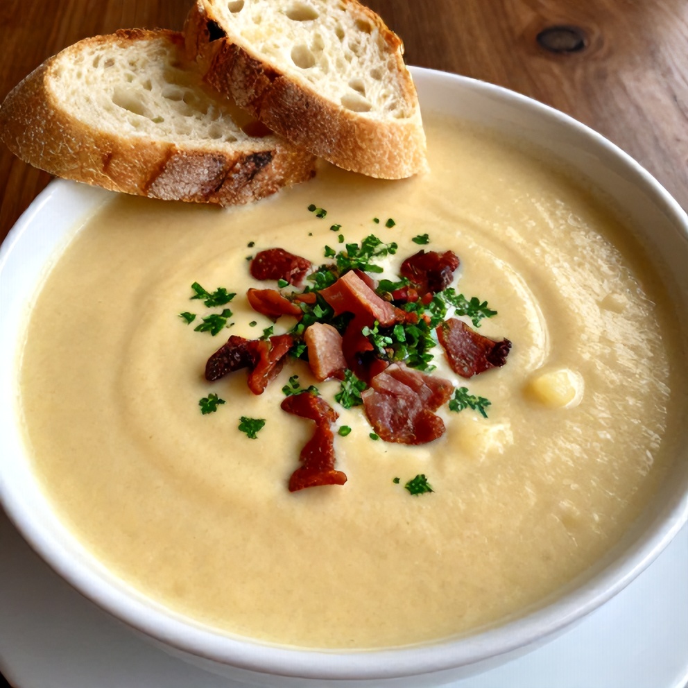 Spanish Potato Soup with Chorizo