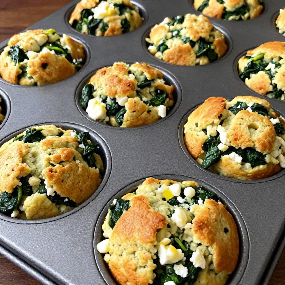 Easy Spinach and Feta Egg Muffins