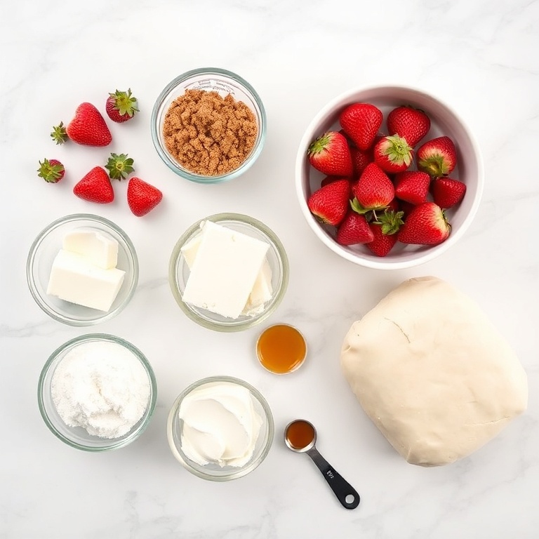 Strawberry Cinnamon Rolls Ingredients