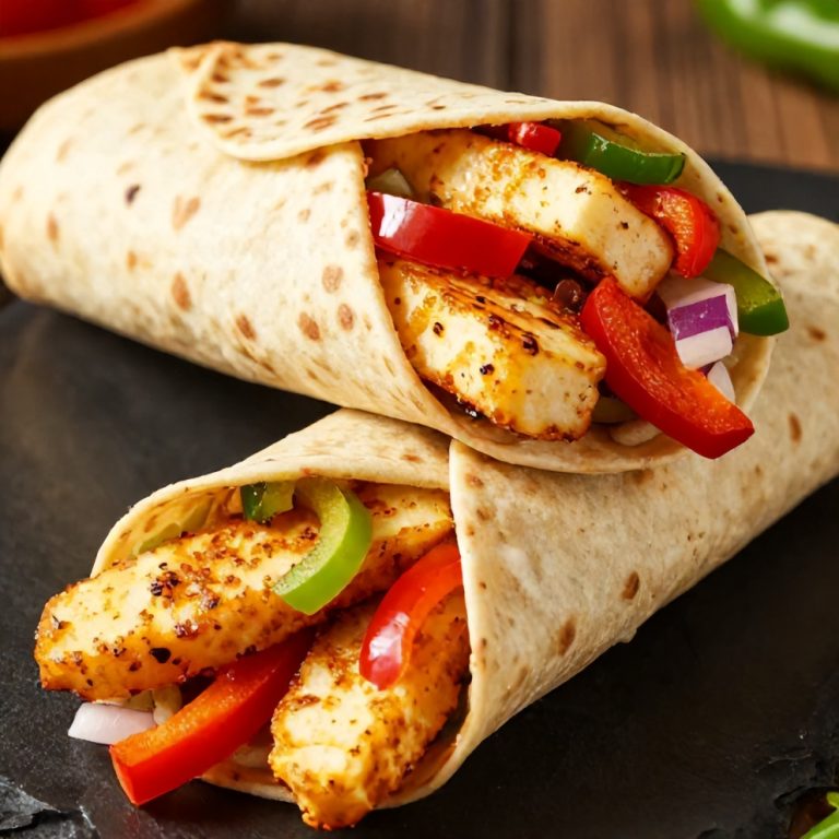Easy Sweet Chili Halloumi Wraps