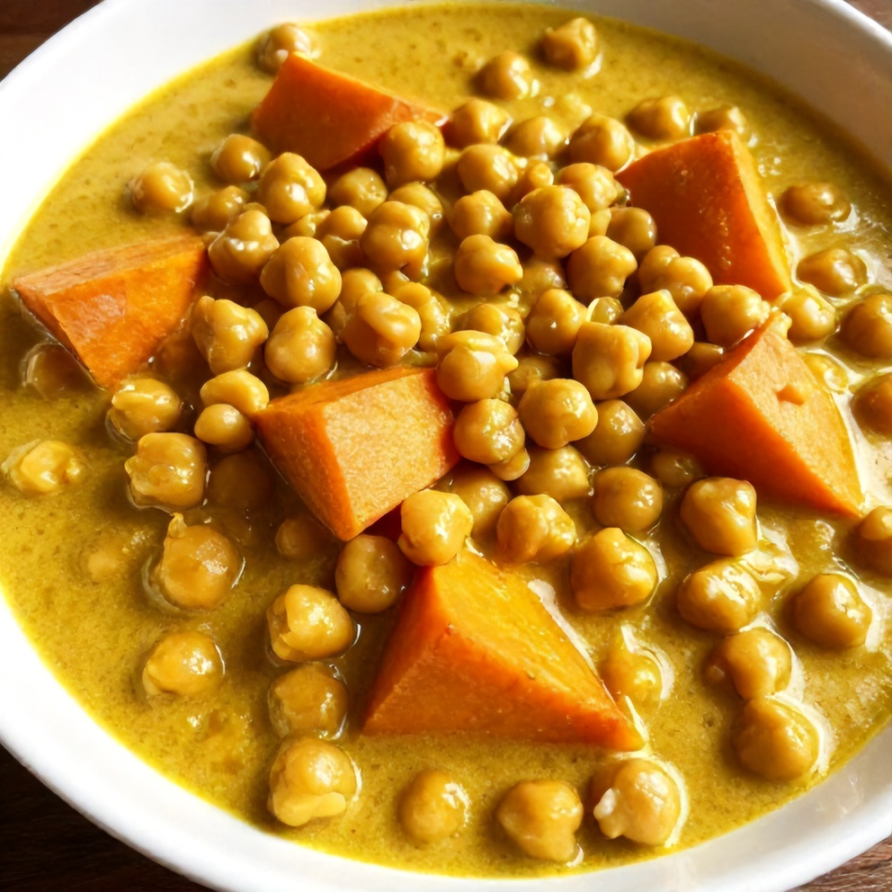 Easy Sweet Potato Chickpea Curry