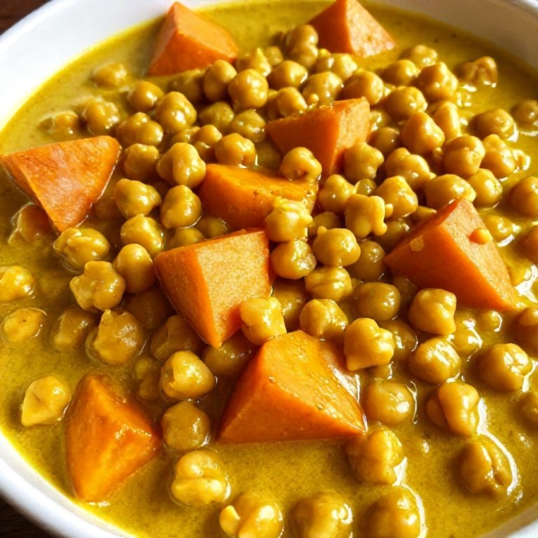 easy sweet potato chickpea curry