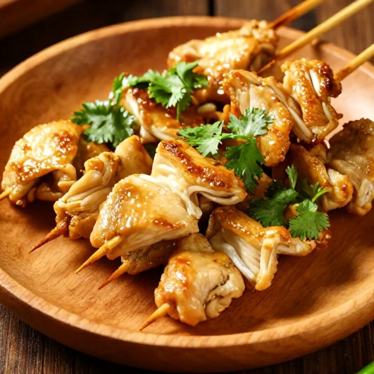 Vietnamese lemongrass chicken skewers