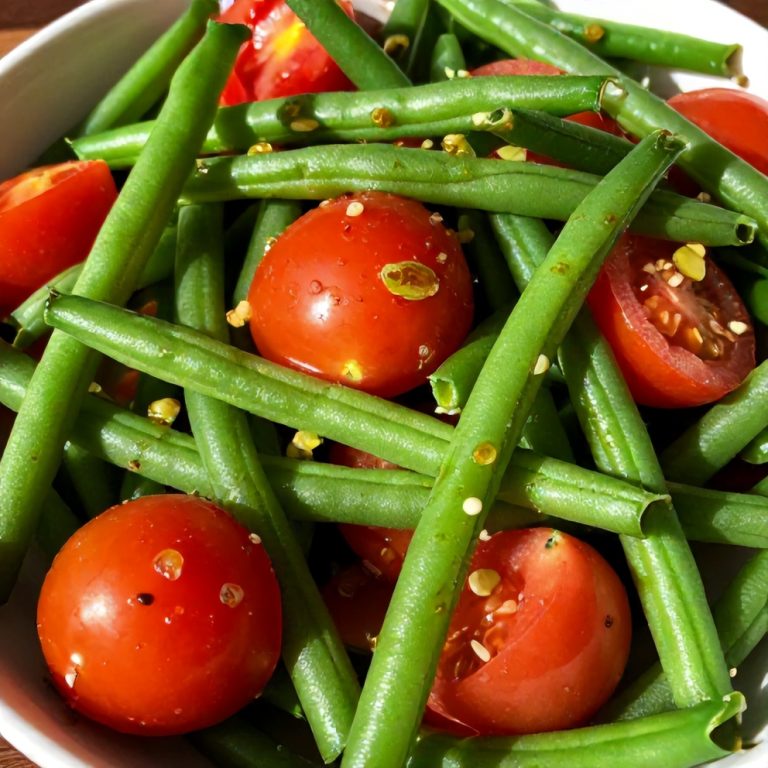 Fresh Green Bean and Tomato Salad