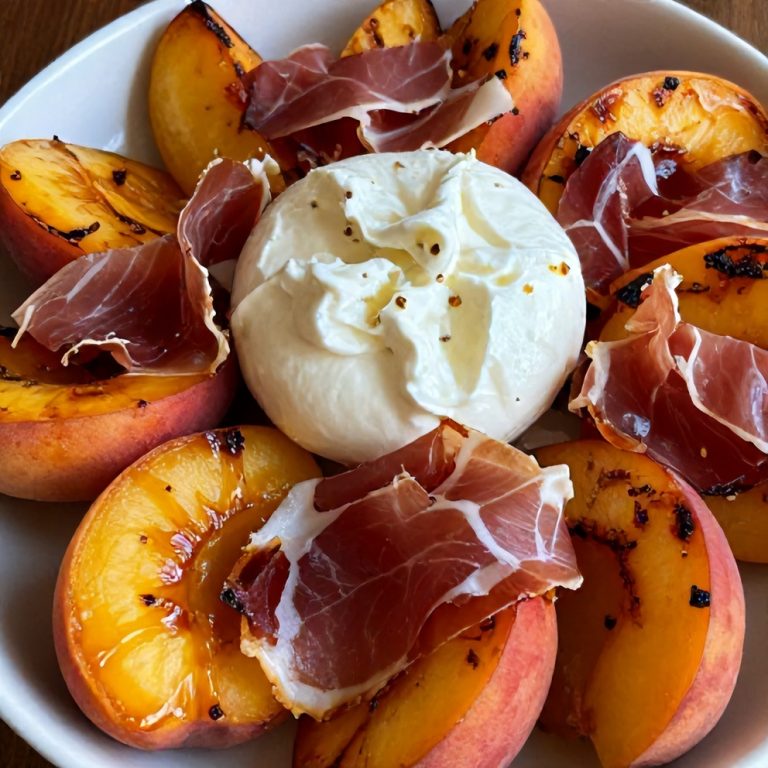 Mediterranean Grilled Peach Salad