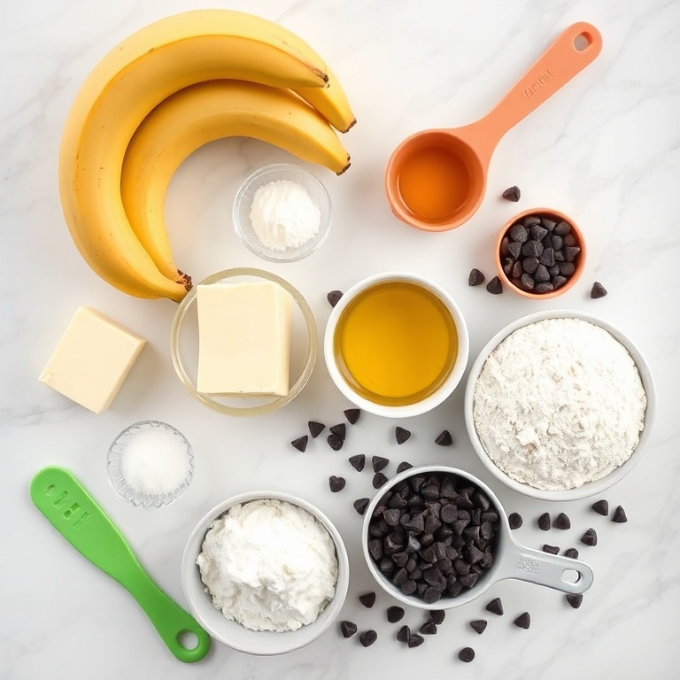 Banana Bread Brownies Ingredients