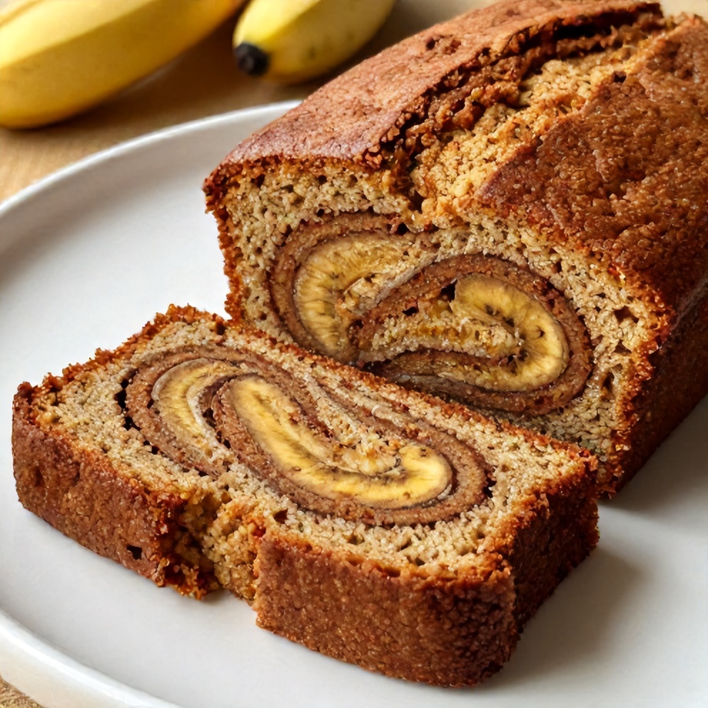 Sliced Moist Banana Bread