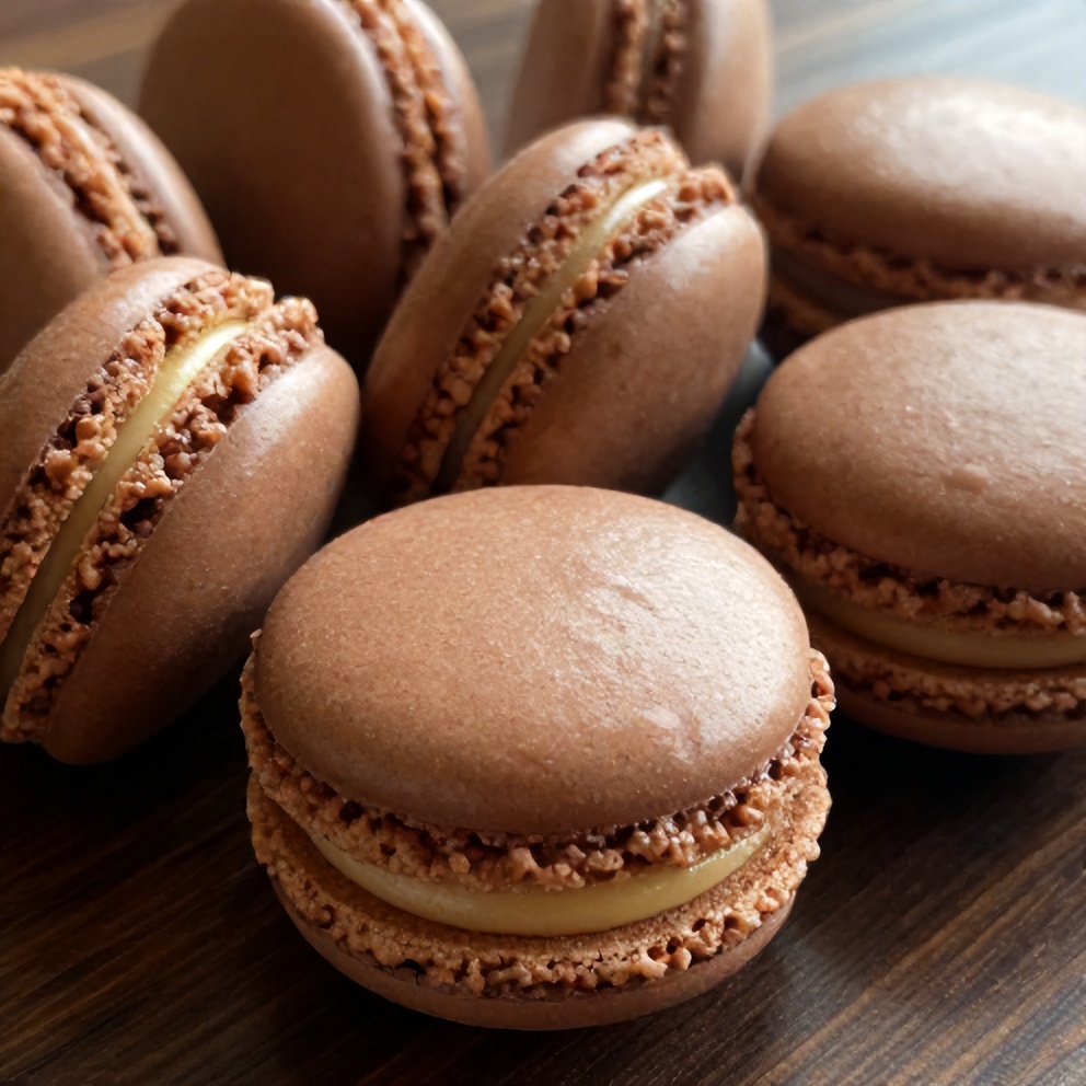 chocolate macarons