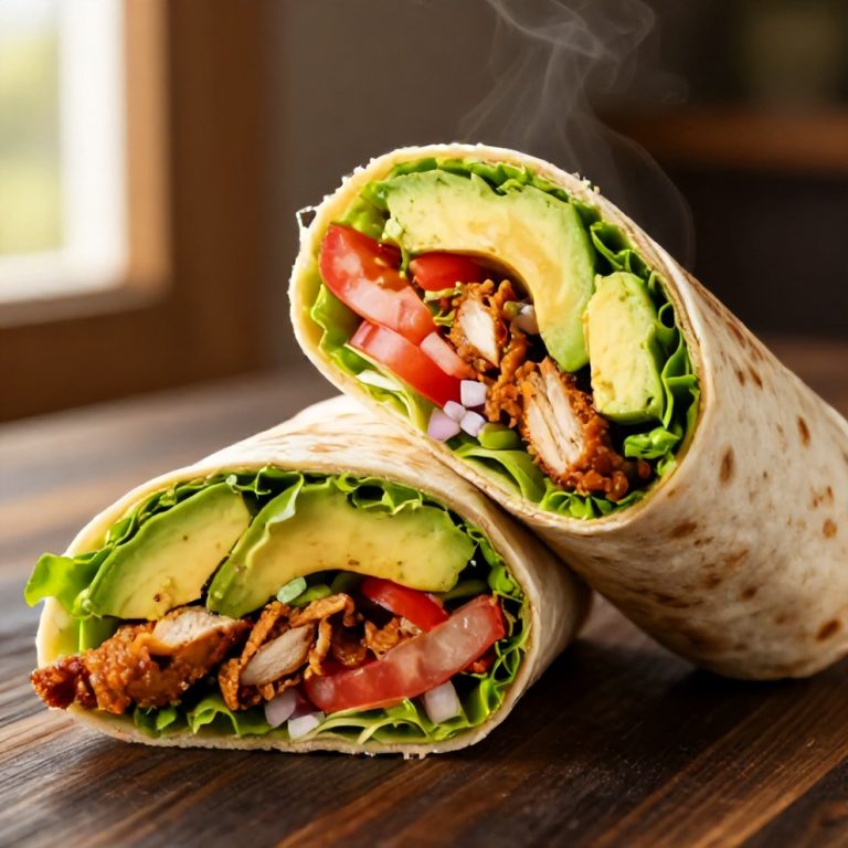 Quick Chicken Avocado Wrap
