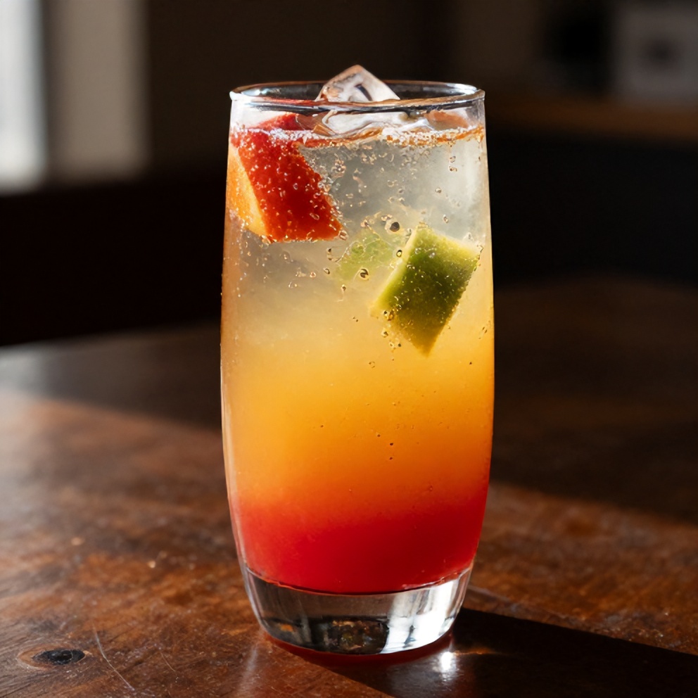 refreshing sparkling fruit punch