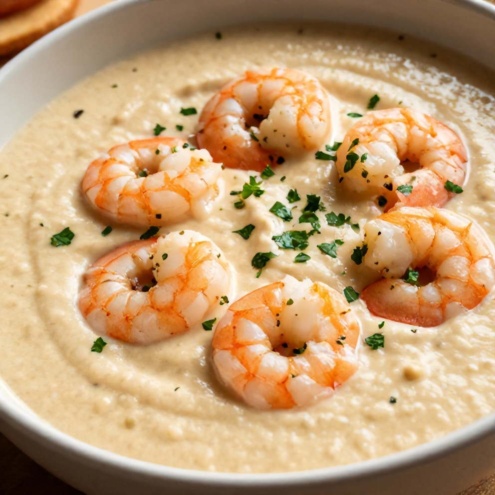 refreshing summer gazpacho with shrimp